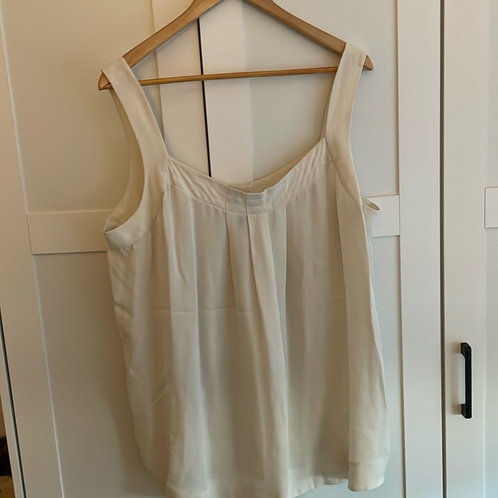 Eileen Fisher cream shell top
